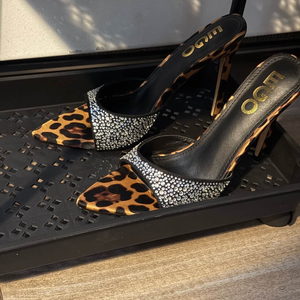 EGO Leopard and Rhinestone Heels - Picture 8 of 8
